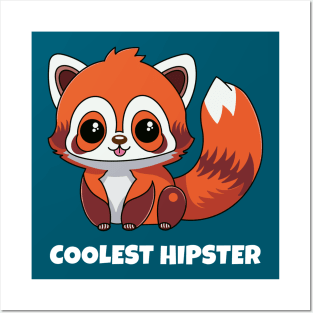 Red Panda Coolest Hipster Posters and Art